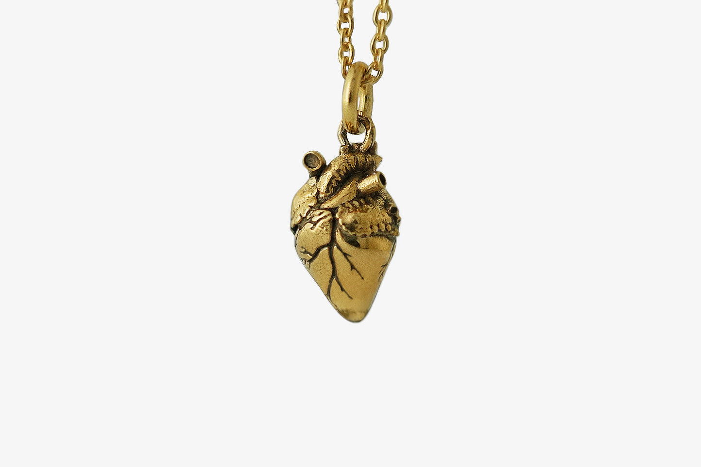 Ciondolo Cuore Anatomico Piccolo Oro - Mama Schwaz