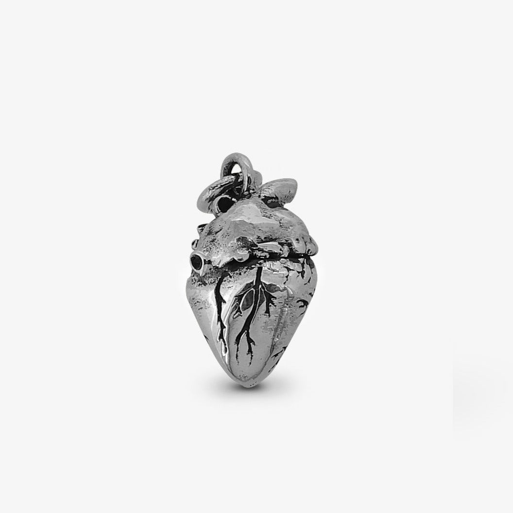 Ciondolo Cuore Anatomico Piccolo Argento