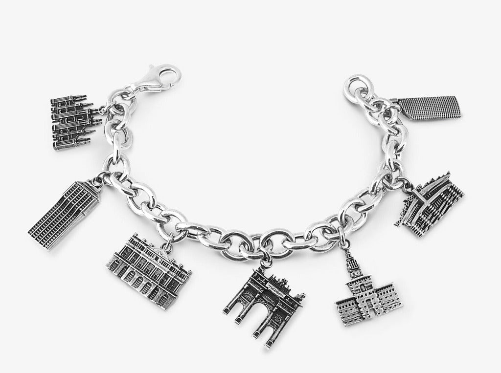 Bracciale Monumenti Milano Argento