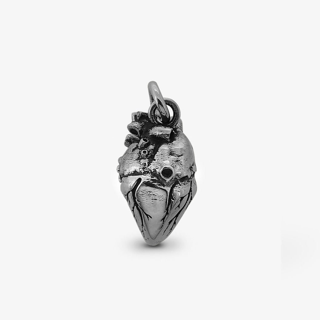 Ciondolo Cuore Anatomico Piccolo Argento